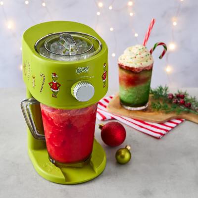 The Grinch Slushie Maker 1.1L Slushy Machine - Green Christmas Kitchen Theme