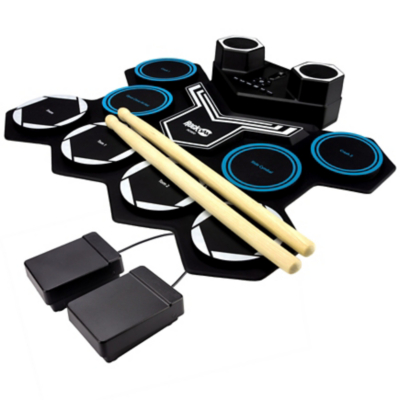 Buy rockjam portable rechargeable and bluetooth roll up drum kit