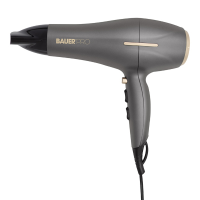 George Bauer TourmaPro 2200W Ionic Hair Dryer With Nozzle - Grey