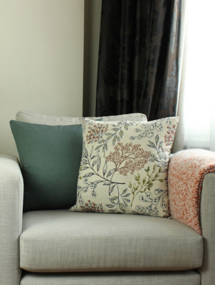 Paoletti Hedgerow Botanical Cushion Home at ASDA