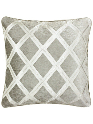 Paoletti Hermes Chenille Cushion Home at ASDA