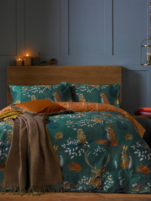 Furn Forest Fauna Woodland Duvet Cover Set Home at ASDA