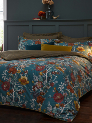 Paoletti Bloom Floral 100 Cotton Duvet Cover Set Home at ASDA
