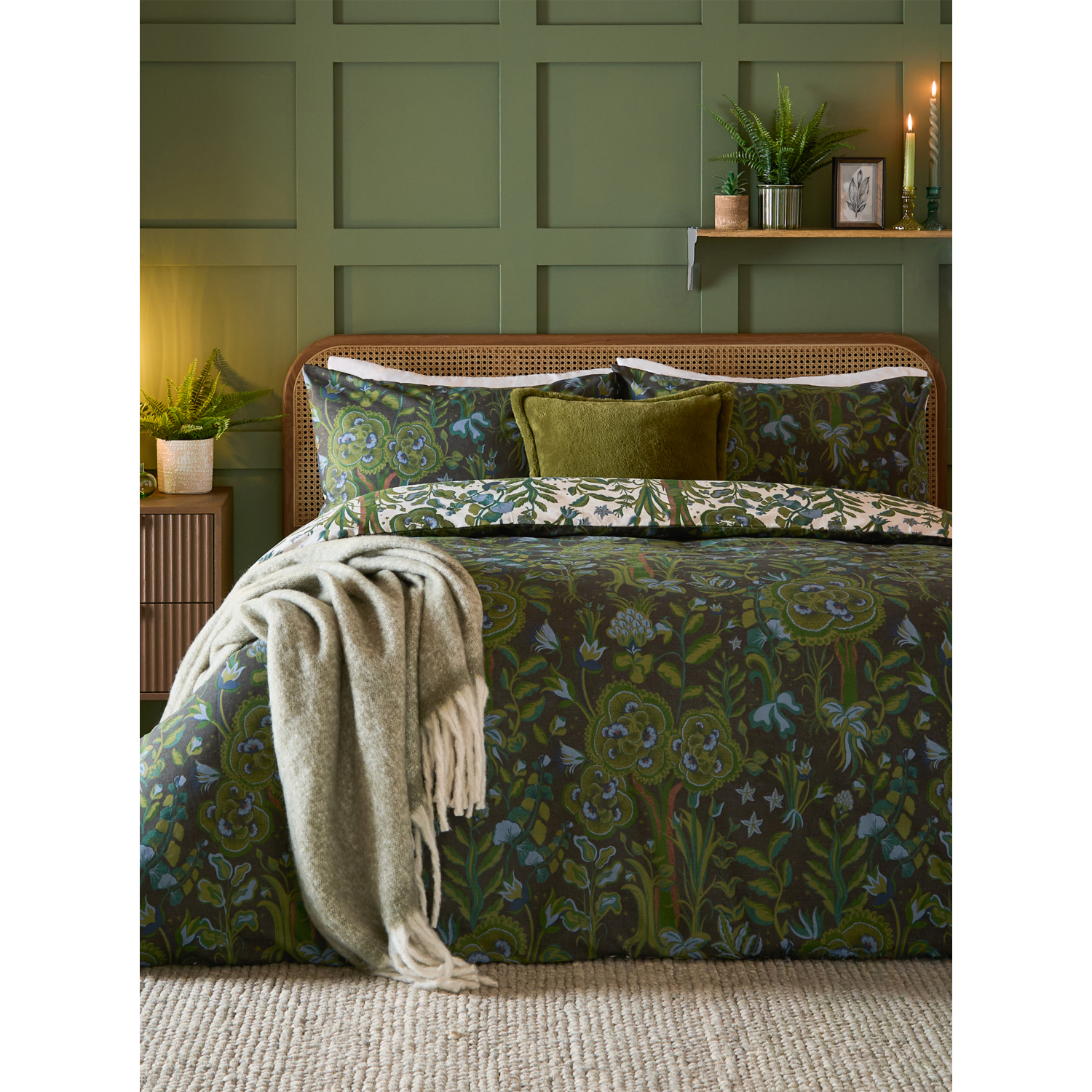 George Green Furn Garden Of Wonder Reversible Duvet Set