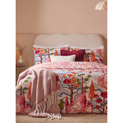 Furn Terranova Printed Reversible Duvet Cover Set, Double, Multicolour, Multi