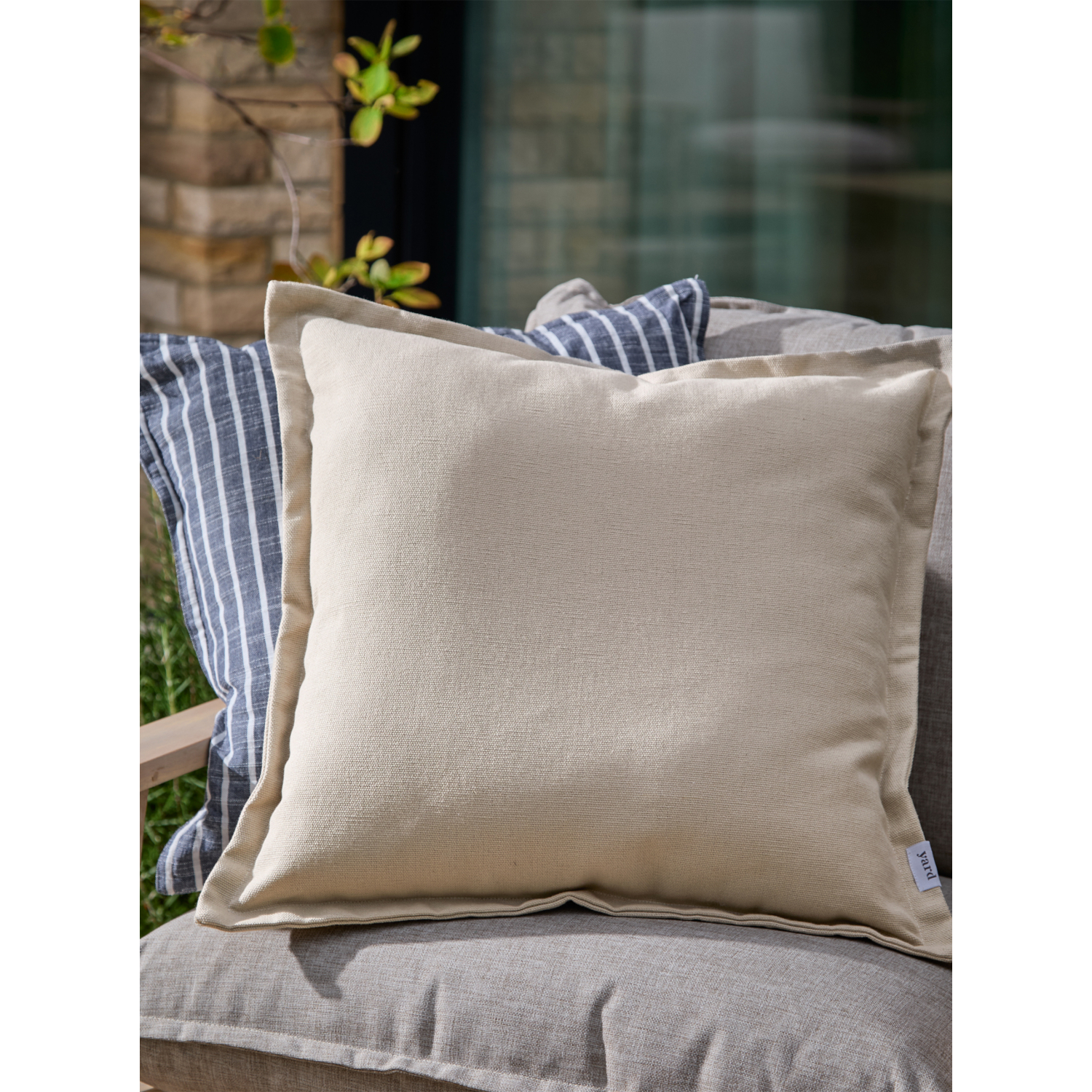 George Natural Yard Holmfirth Canvas Outdoor Cushion