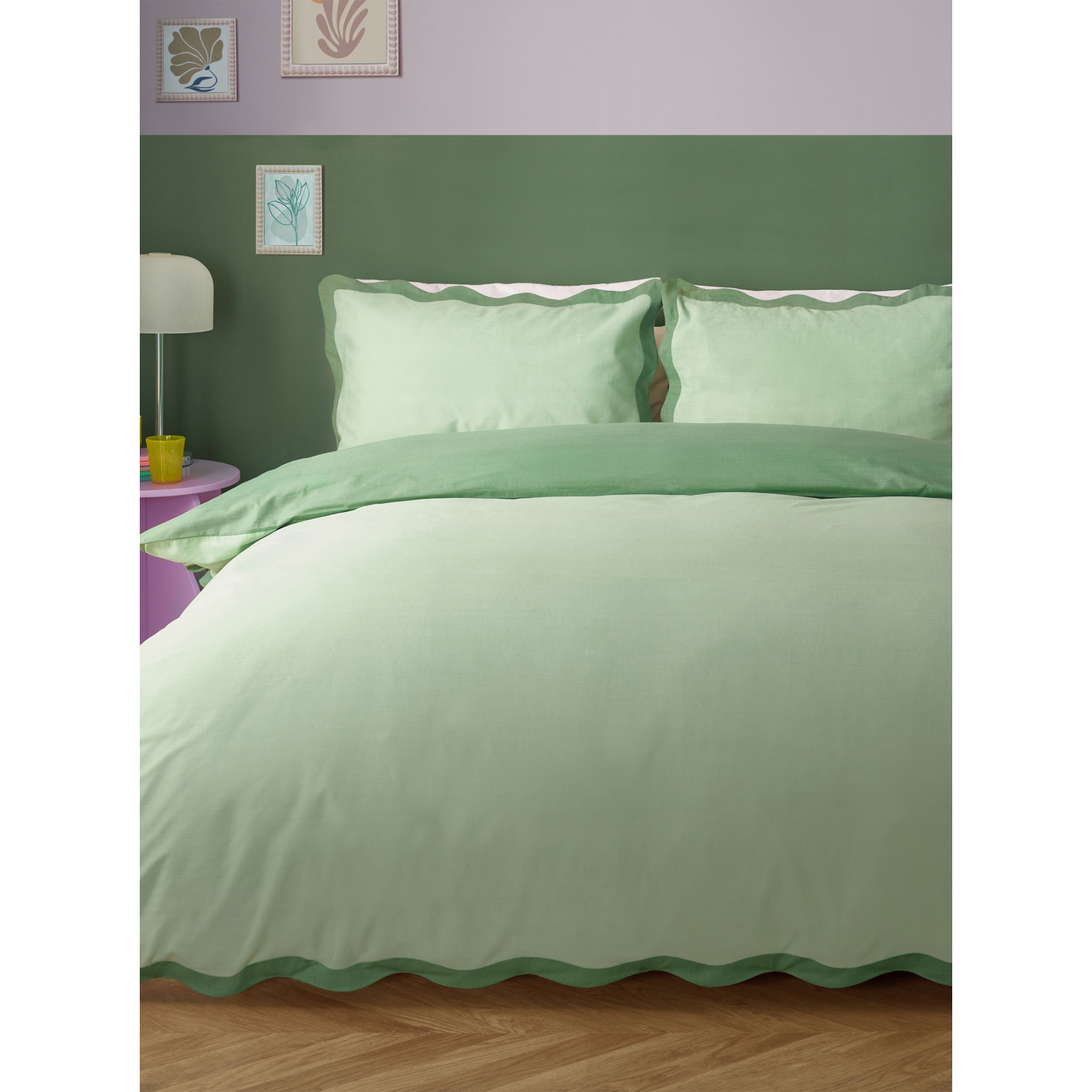 George Green Furn Wiggle Scallop Duvet Set