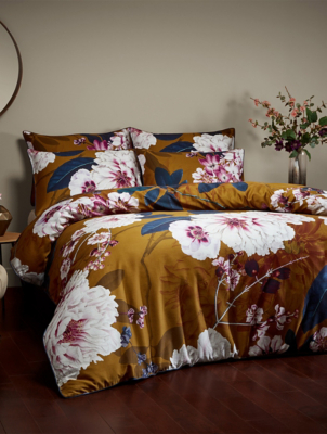 Paoletti Kyoto Floral 100 Cotton Duvet Cover Set Home at ASDA