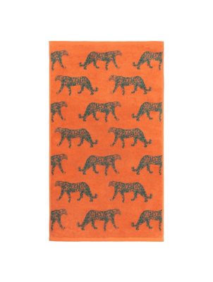 Furn Leopard Cotton Jacquard Bath Towel Home at ASDA