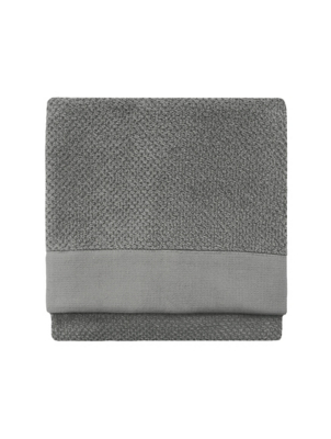 Furn Textured Weave Cotton Towel Range Grey Home at ASDA