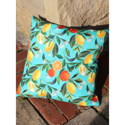 Evans Lichfield Orange Blossom Outdoor Filled Cushion, Multi