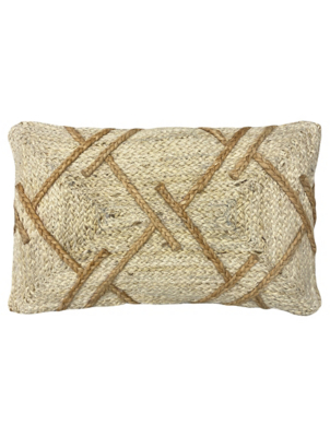 Furn Boda Braided Jute Cushion Home at ASDA