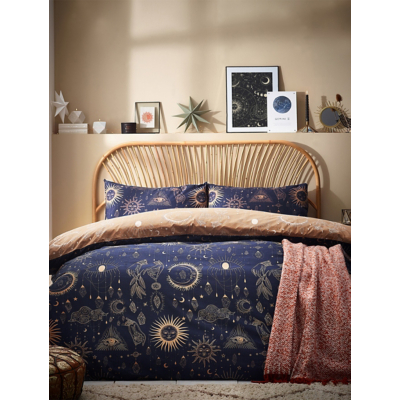 Furn. Constellation Celestial Single Duvet Cover Set, Yellow