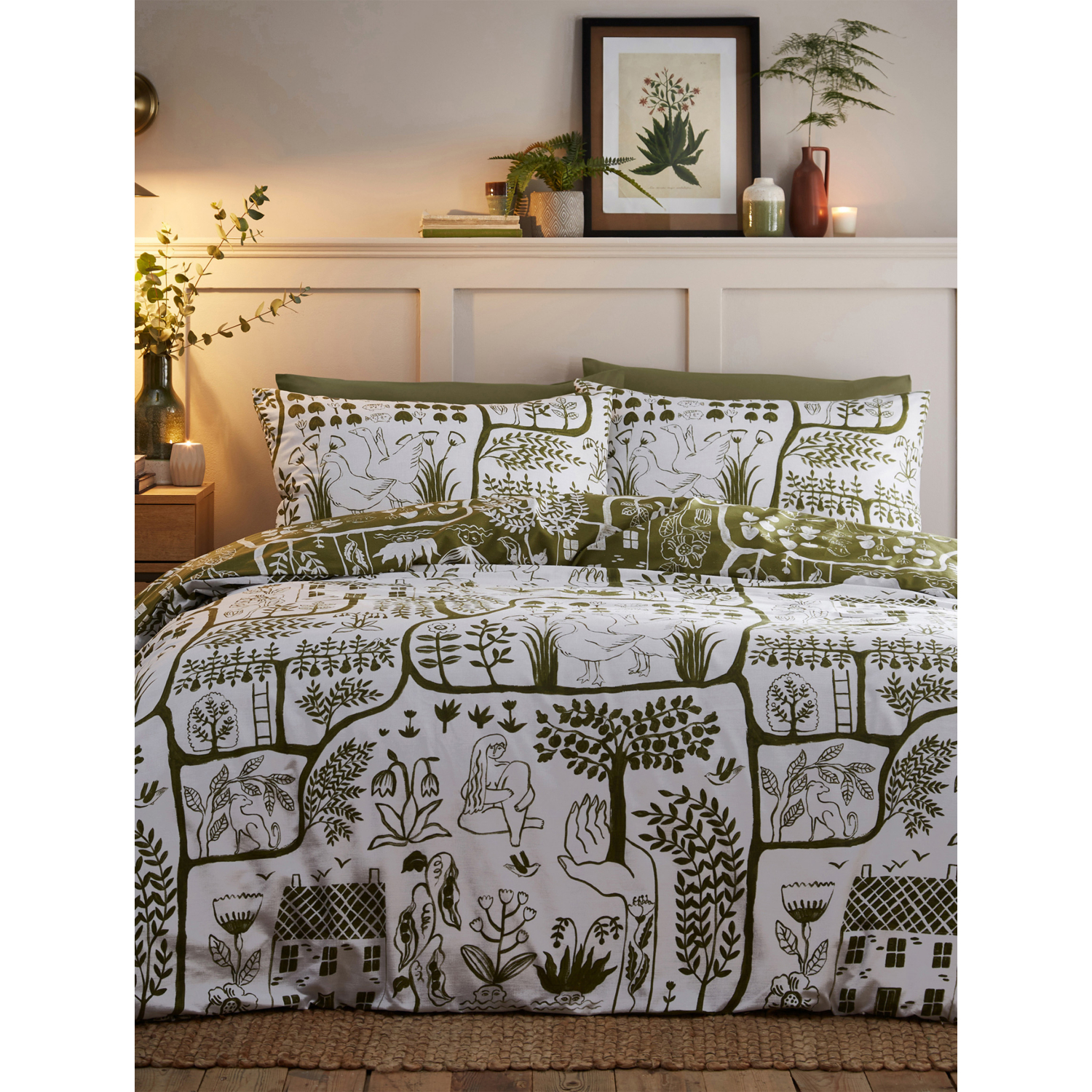 Furn Unisex Green Frida Reversible Bed Set - Image 10