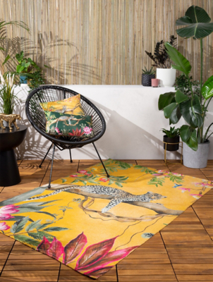 Furn Wylder Leopard Jungle Outdoor/Indoor Printed Rug Home