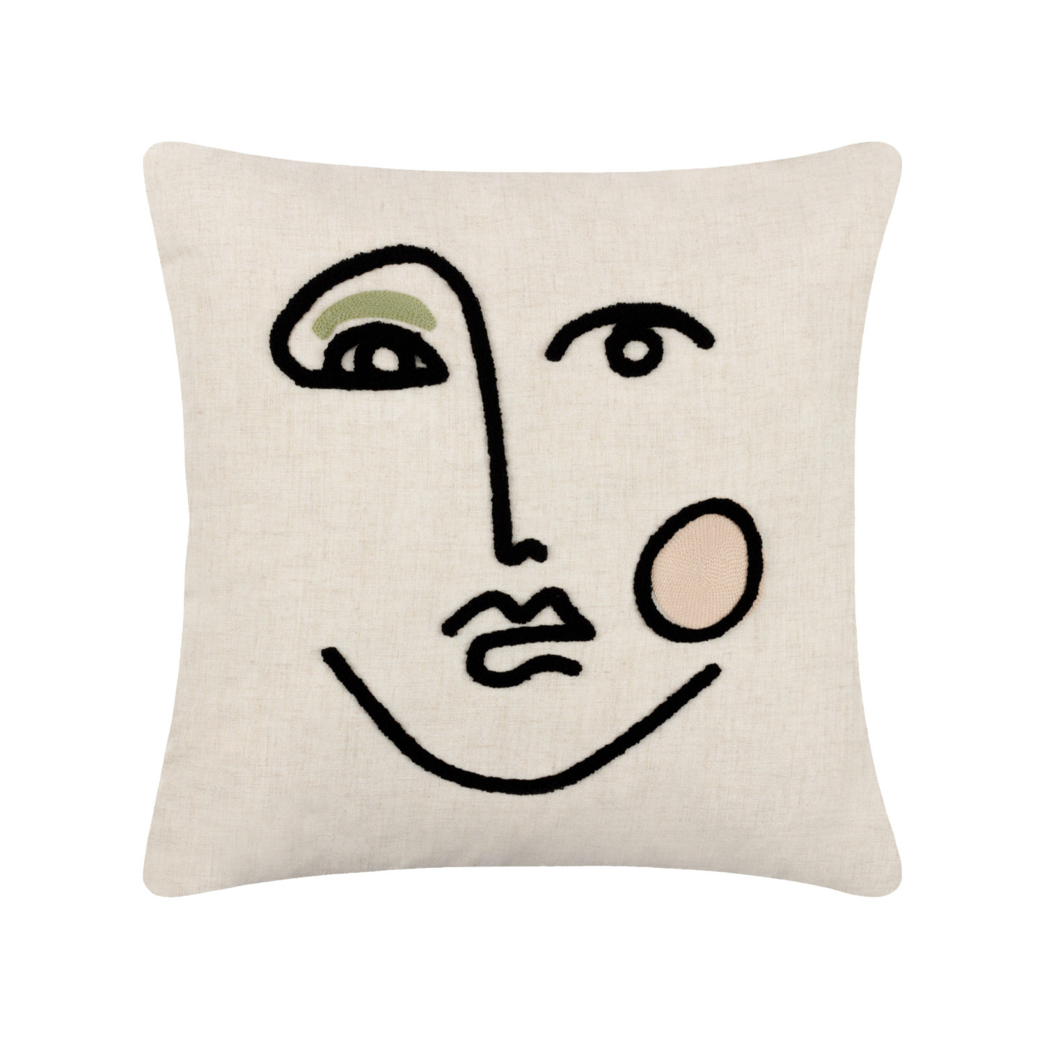 George Natural Furn Cleo Linear Woven Cushion