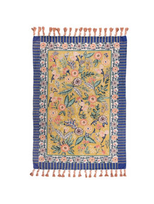 Wylder Rosa Floral Cotton Indoor Rug Home at ASDA