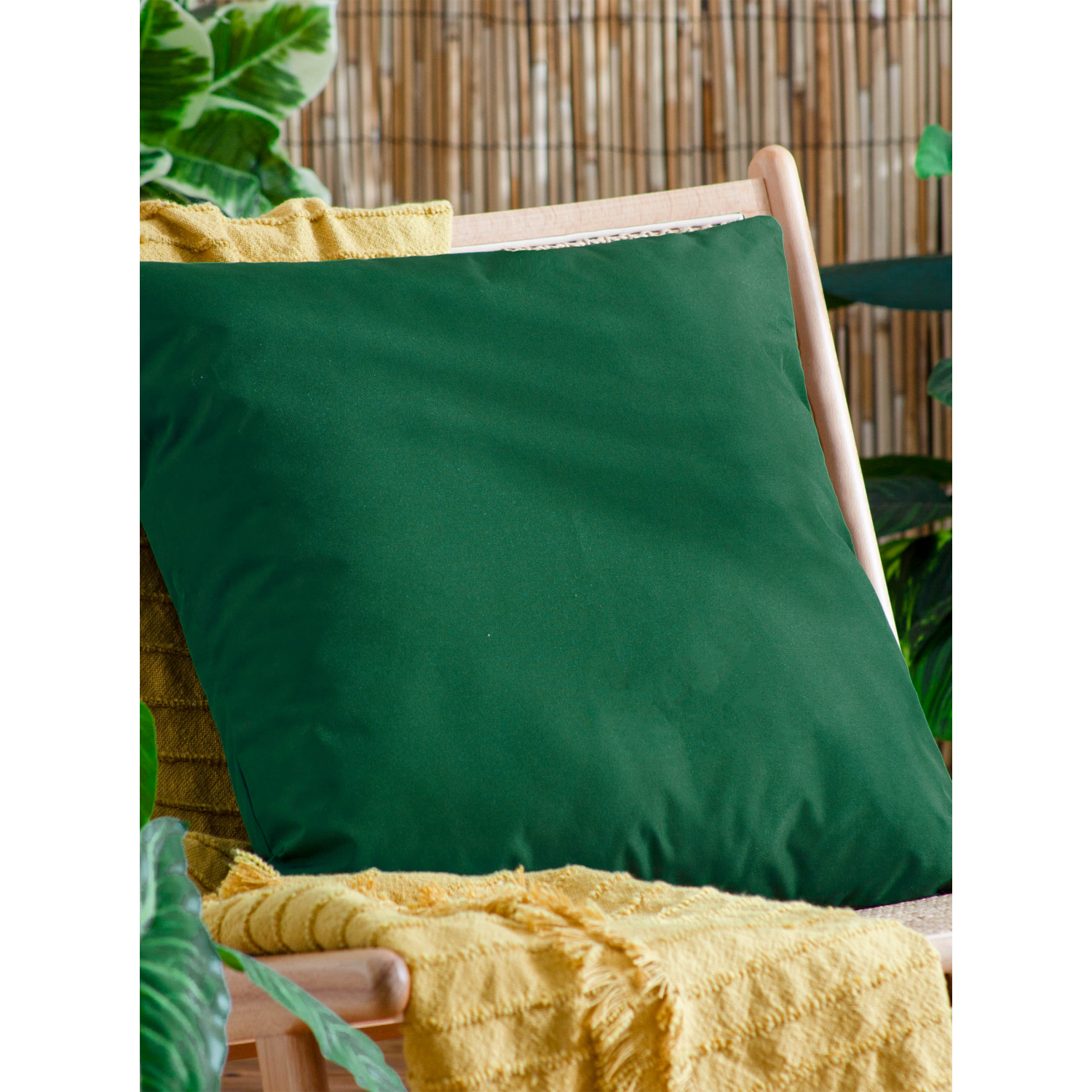 George Bottle Green Furn Plain Outdoor Cushion