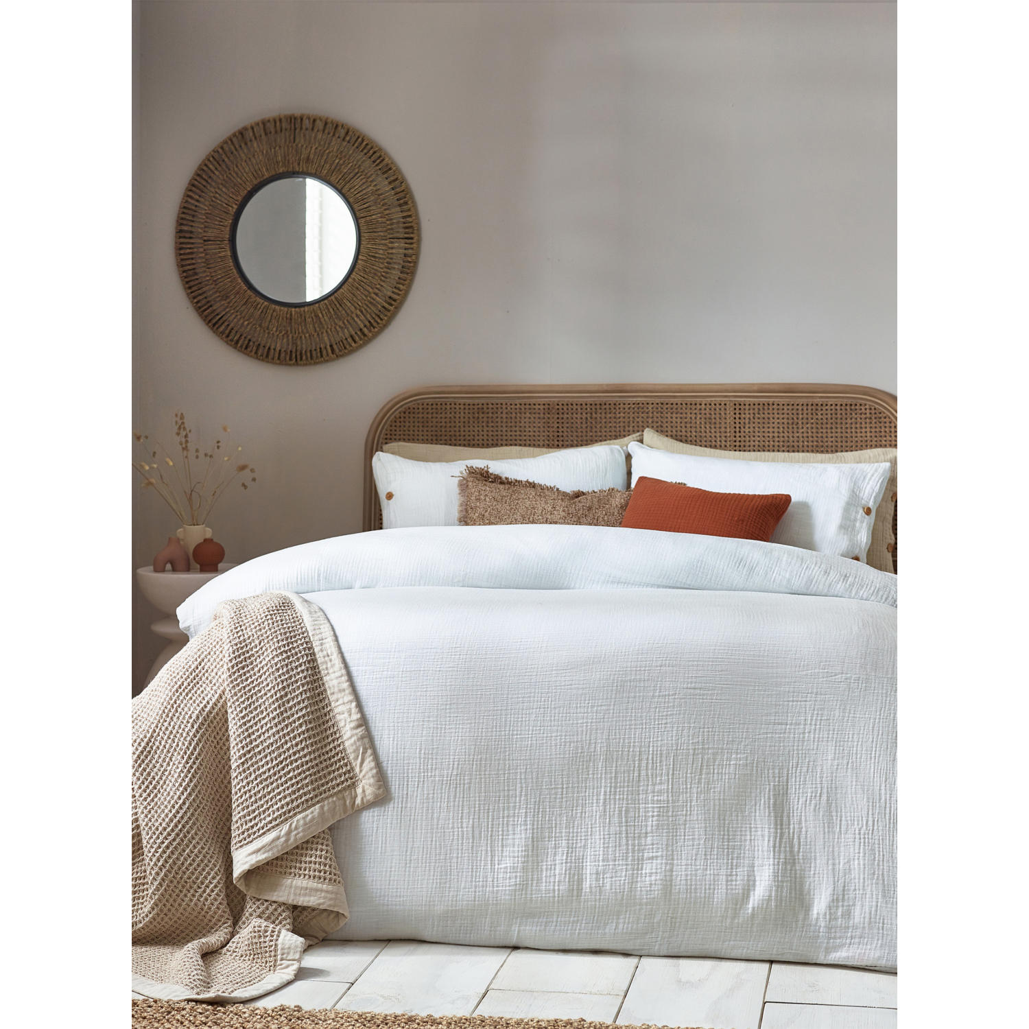 George White Yard Lark Muslin Cotton Duvet Cover Set