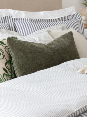 Yard Osaka Green Chenille Cushion Home at ASDA