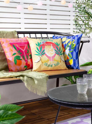 Seat Pads Asda Scatter Cushions Limoncello Abstract Outdoor