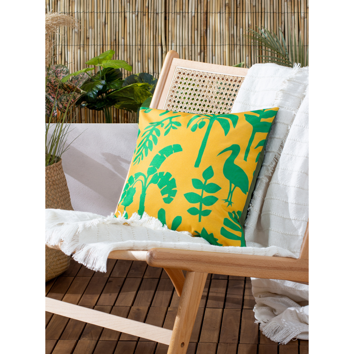 George Yellow Furn. Marula Tropical Outdoor Cushion