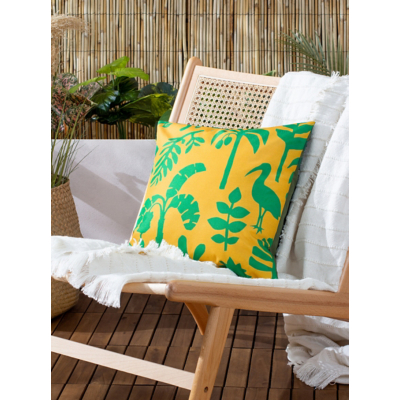 furn. Marula Tropical Polyester Outdoor Cushion, Blue