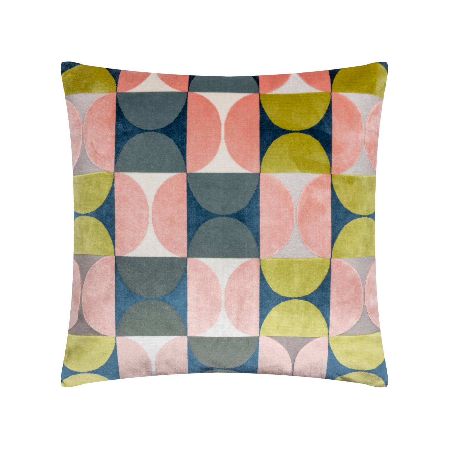 George Pink Paoletti Bardot Cut Velvet Cushion