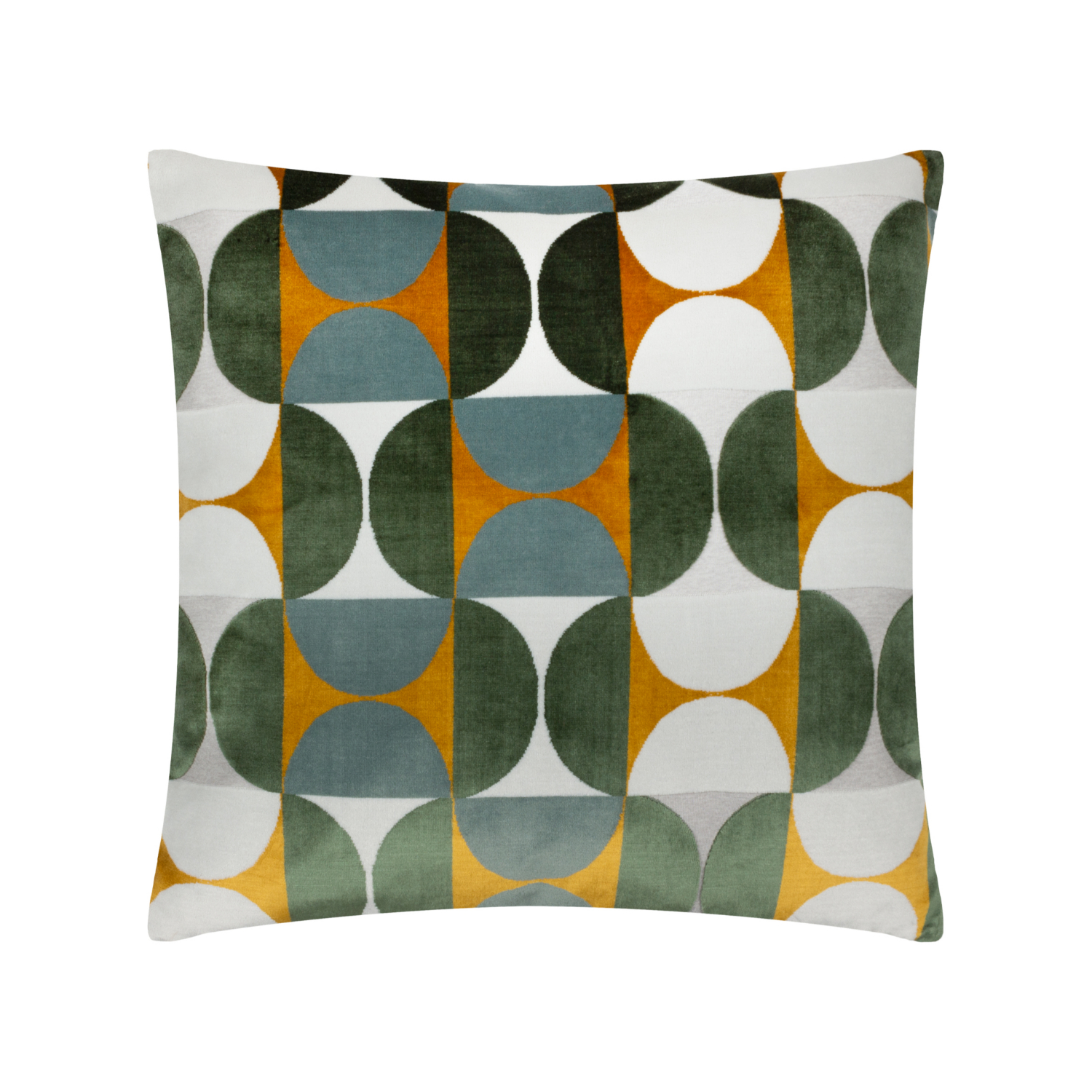 George Yellow Paoletti Bardot Cut Velvet Cushion