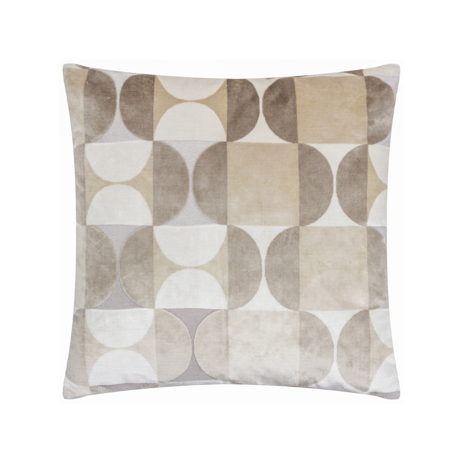 George Beige Paoletti Bardot Cut Velvet Cushion