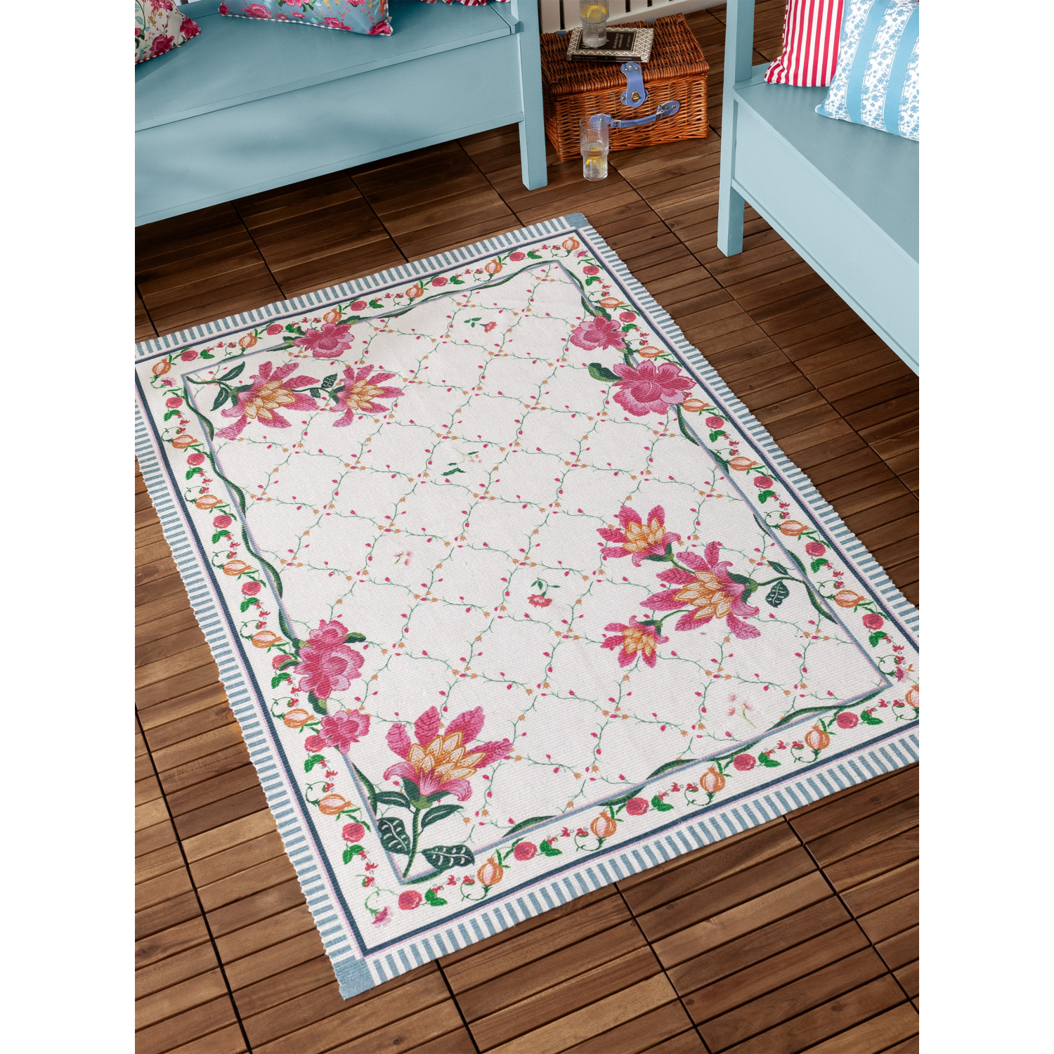 George Multi Wylder Nature Claudia Floral Printed Outdoor Rug