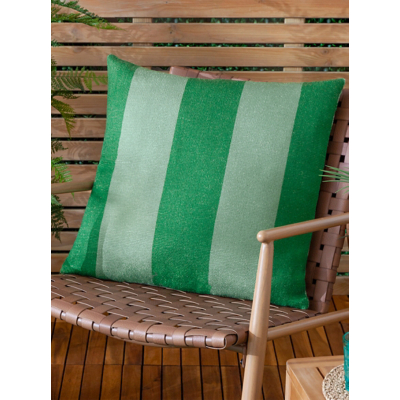 Furn Deck Green Stripe Woven Outdoor Cushion