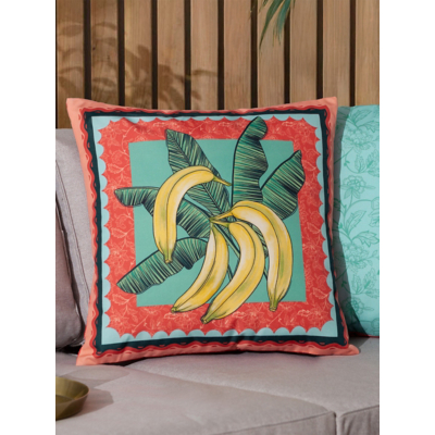 Furn. Anemone Bananas Printed Filled Outdoor Cushion Multicolour 45 X 45Cm, Multi