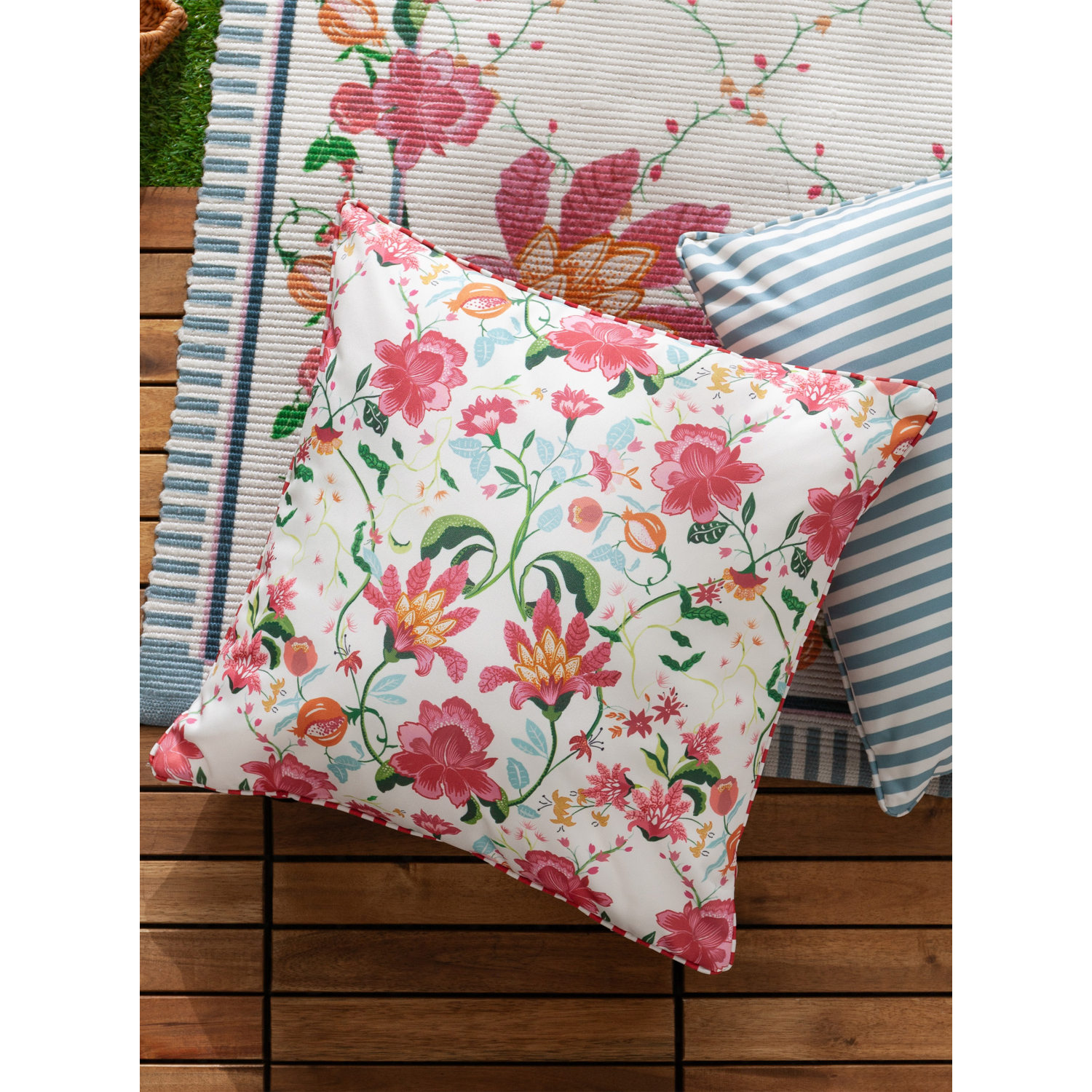 George Red Wylder Claudia Floral Outdoor Cushion