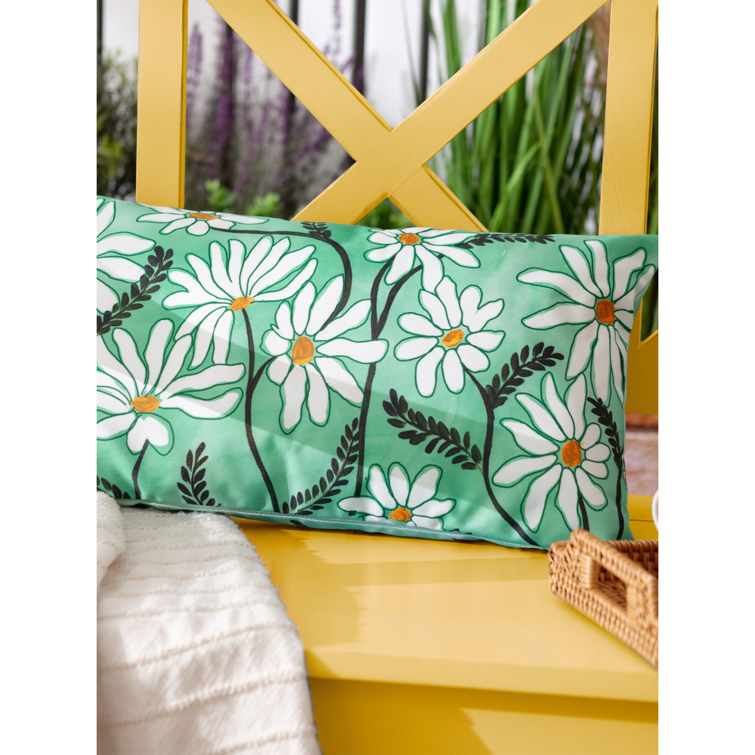 George Multi Wylder Nature Daisy Fields Printed Outdoor Cushion