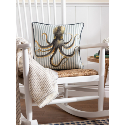 Evans Lichfield Salcombe Piped Cushion Multicolour, Multi