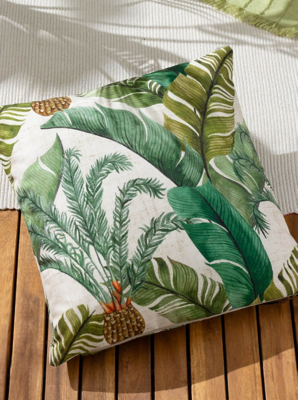 Wylder Tropics Maui Tropical Outdoor Cushion Home George at ASDA