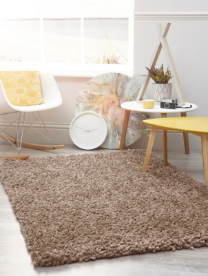 Origin Natural Thick Twist Shaggy Rug | Home | George at ASDA