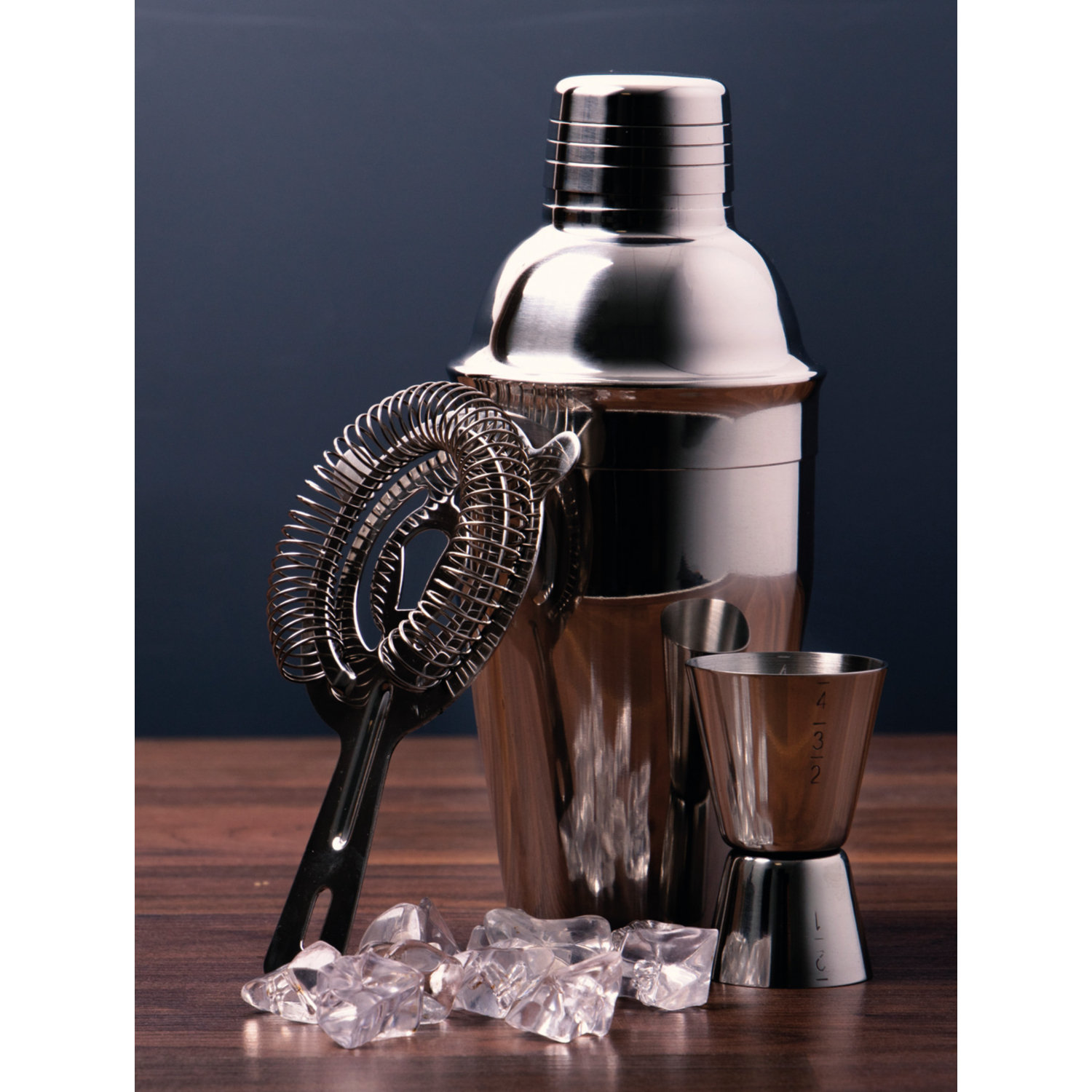 B&Q -  Stainless Steel 3 Piece Cocktail Set - Image 6