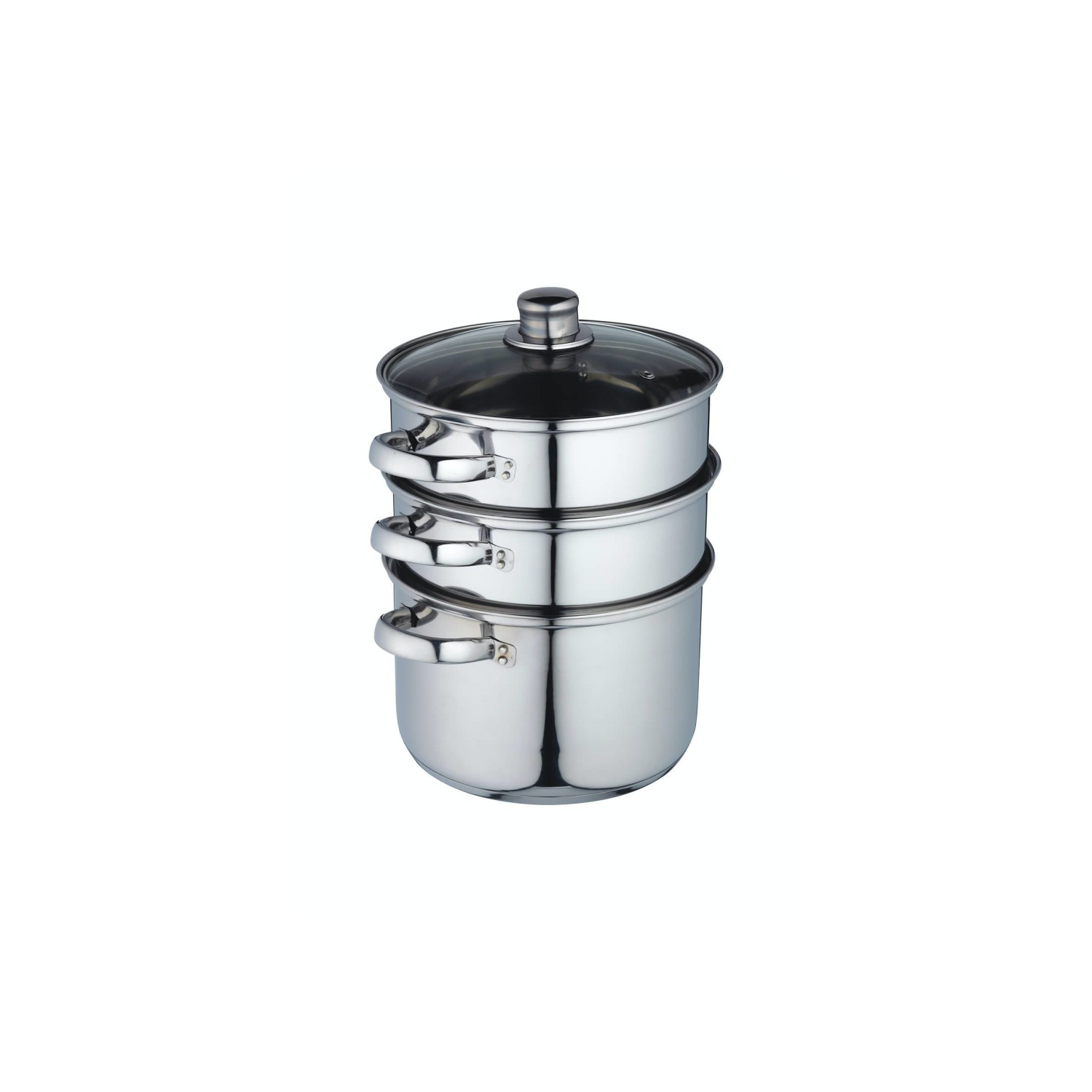 Kitchencraft 3 Tier Stainless Steel Steamer Pan With Glass Lid 22Cm - Image 6