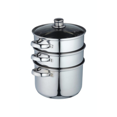 George KitchenCraft Stainless Steel Three Tier Steamer