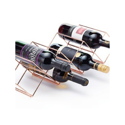 BarCraft Copper Finish Stackable Wine Rack, 58x14.5x14.5cm, Gift tagged | Size: 58x14.5x14.5 cm