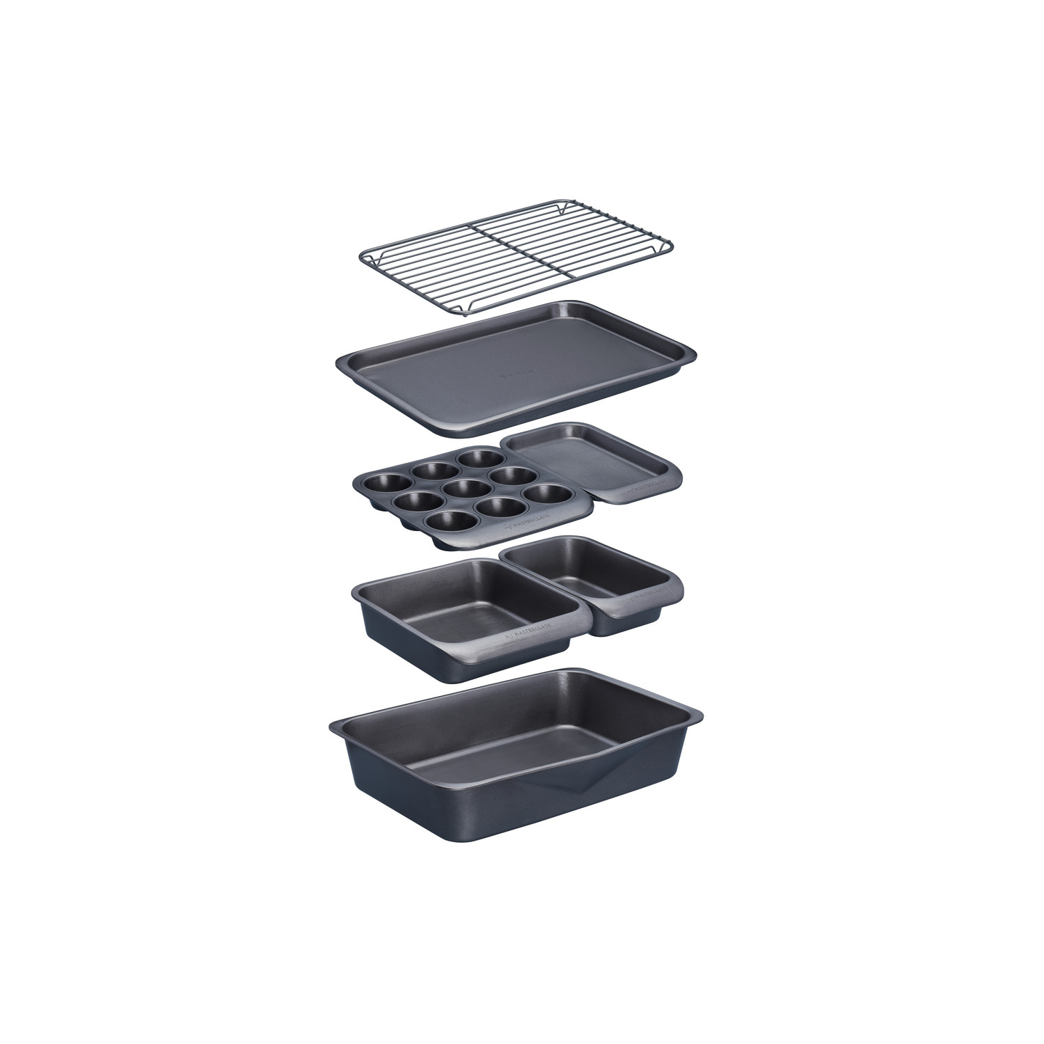 Masterclass Stacking Baking & Roasting Set Grey 40X27cm - Image 10