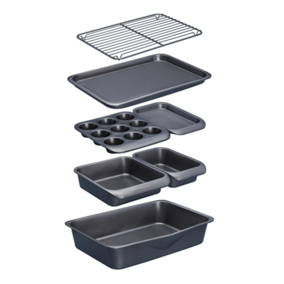 George MasterClass Smart Space Seven-Piece Stacking Non-Stick Baking & Roasting Set