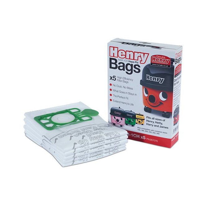20 x Vacuum Bags & Cloth 12" Filter for Numatic Henry Hetty George James Hoover 
