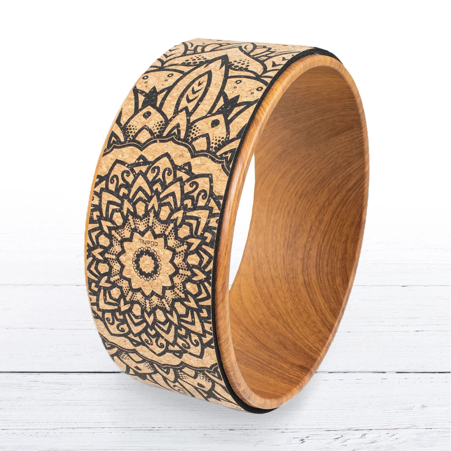 George Natural Myga Cork Yoga Wheel