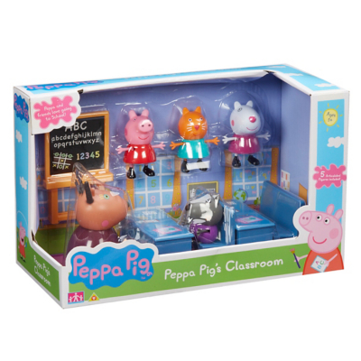 peppa pig school toy set