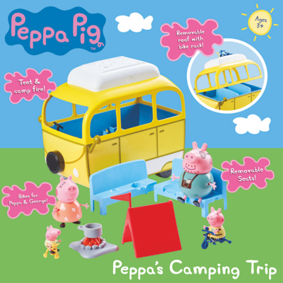 peppa pig camping trip playset