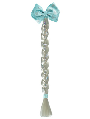 Disney Princess Frozen Elsa Fake Hair Clip With Bow Kids George
