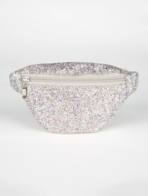 silver sequin bum bag